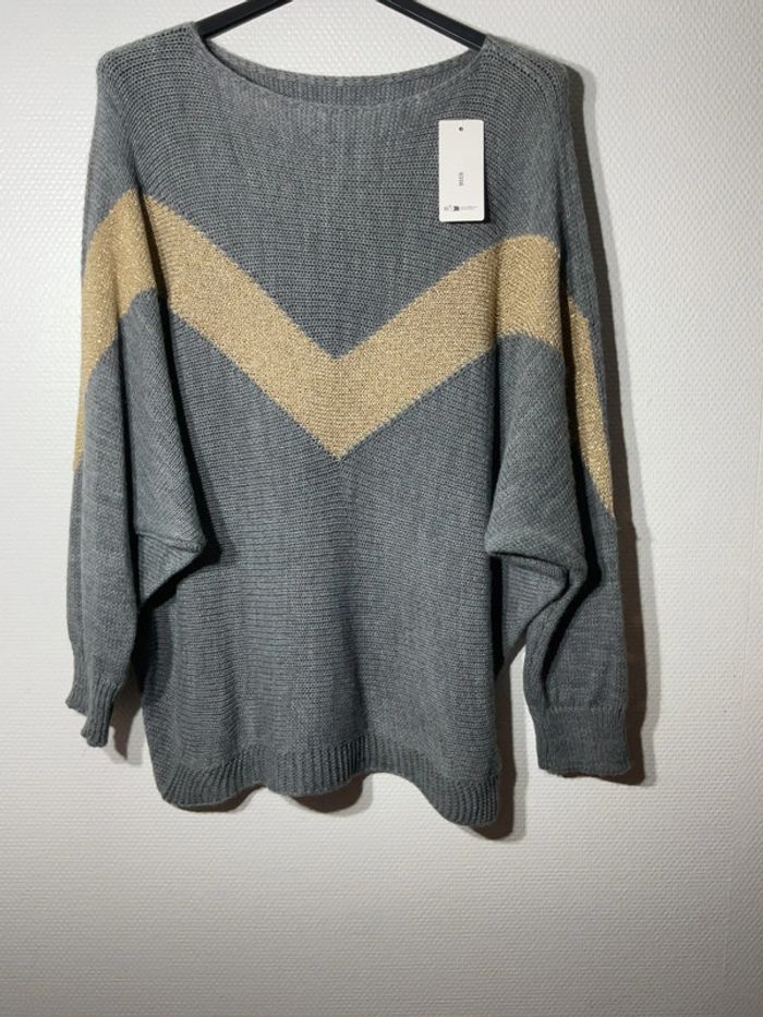 Pull femme taille unique (38-44)- just me - neuf avec étiquette