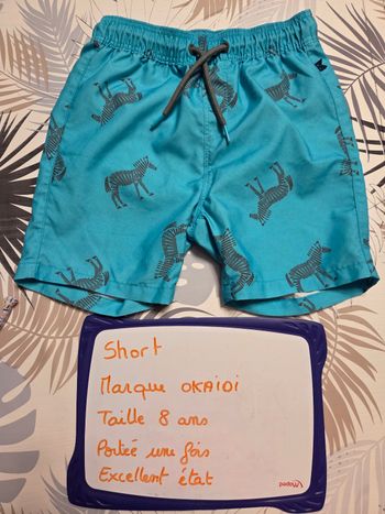 Short dessin zebre