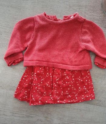 Robe avec pull amovible 6 mois