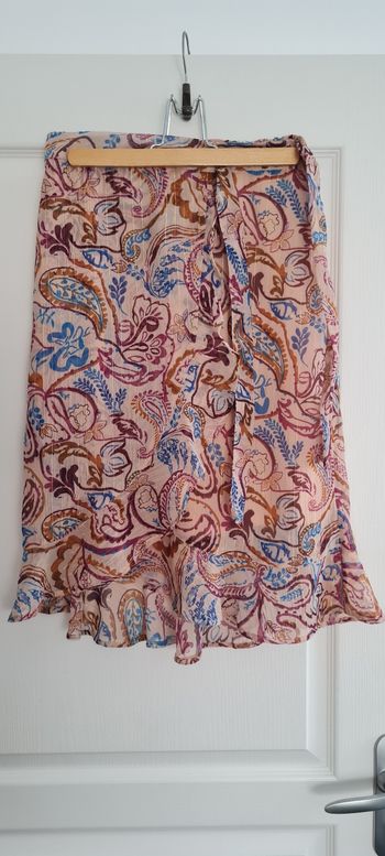 Jupe multicolore fluide 