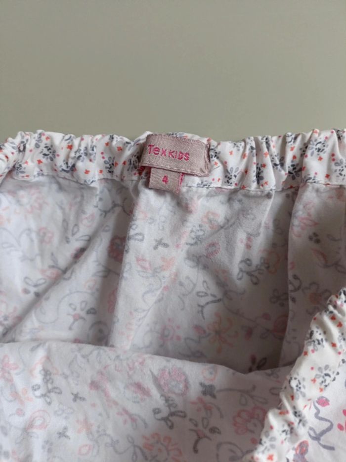 Jupe courte texte kids taille 4 Fleurie - photo numéro 3