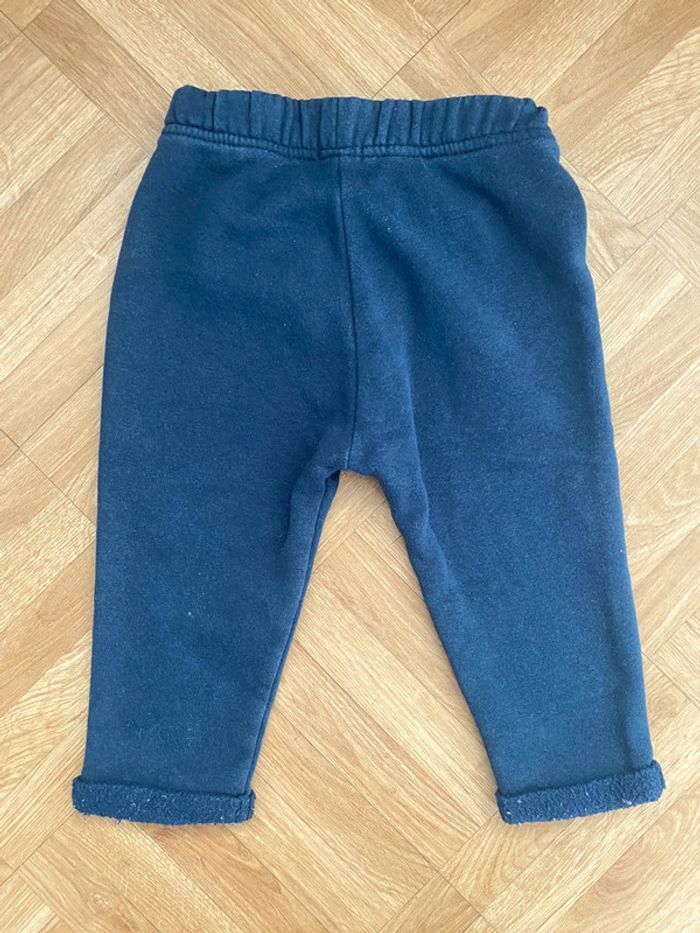 Pantalon jogging bleu taille 12 mois Kiabi - photo numéro 3