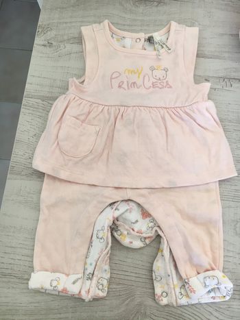 Combi pantalon robe + haut manche longue