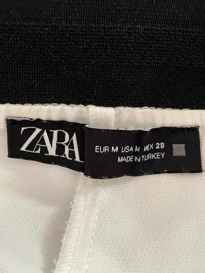 Pantalon blanc Zara coupe droite M - photo numéro 5