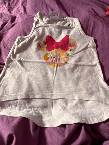 Débardeur Marcel fille 3 ans minnie Disney