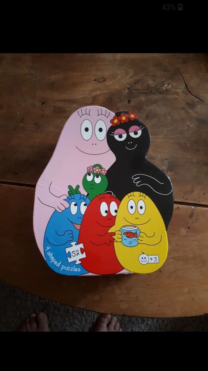 9 puzzles Barbapapa