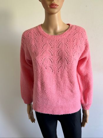 Pull rose à manches longues Morgan taille S bon état (présence de bouloches)