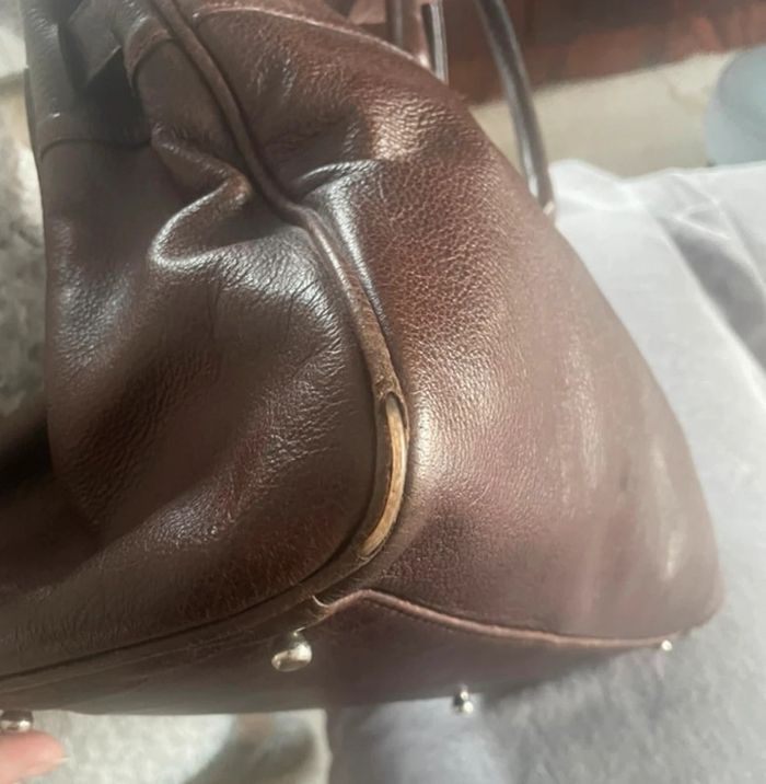 Sac Mac Douglas Pyla – Cuir marron chocolat - photo numéro 3