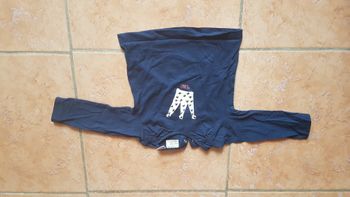 T shirt bébé fille 6-9 mois bleu Zara Baby