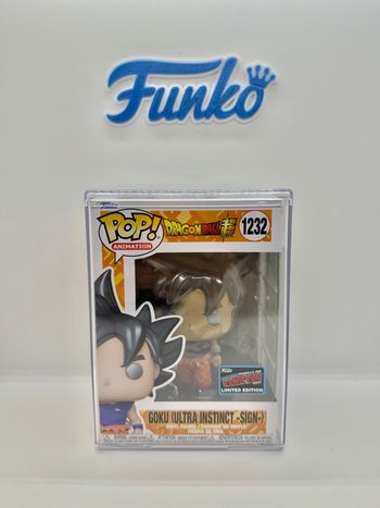 Funko Pop Dragon Ball Z Goku Ultra Instinct Sign Comic Con 2022
