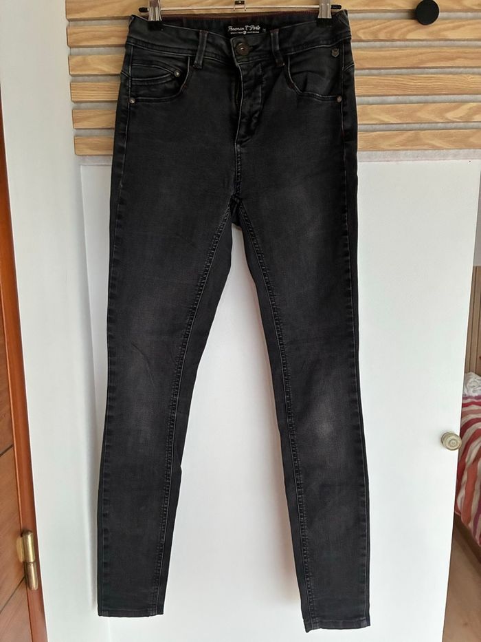 Jeans noir skinny Freeman t porter - photo numéro 1