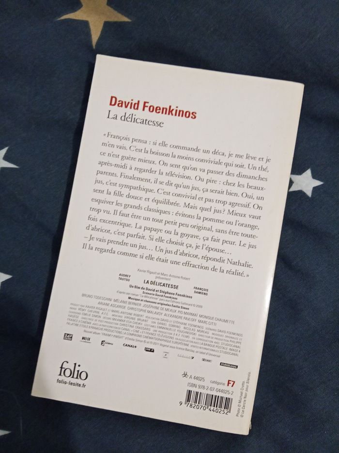 Livre (89) 📚 La délicatesse - photo numéro 2