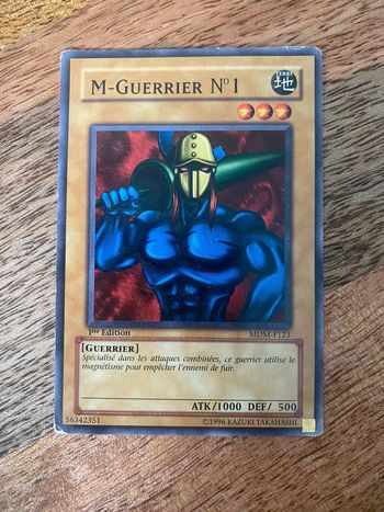 Carte Yu-Gi-Oh! M-Guerrier numéro 1 MDM-F123 1996