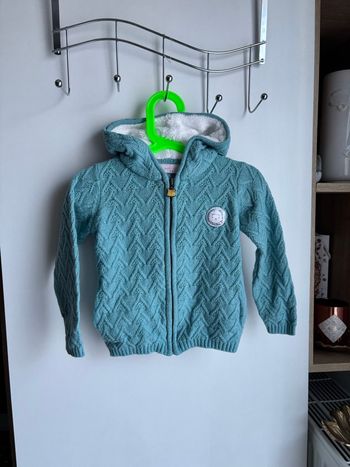 Gilet à capuche chaud sergent major bleu 3 ans fille 