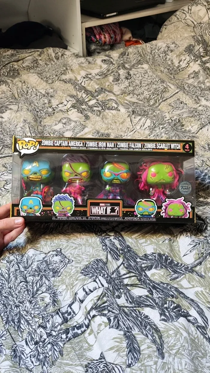 What if ? Lot de 4 Zombie Avengers Funko pop édition spéciale