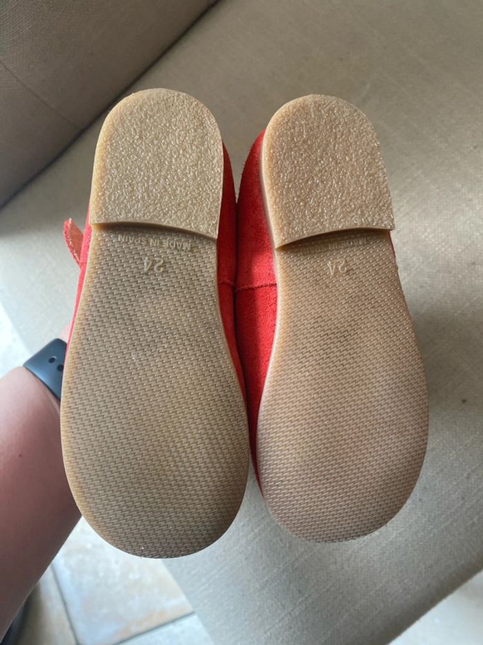 Sandales rouge nubuck - photo numéro 4