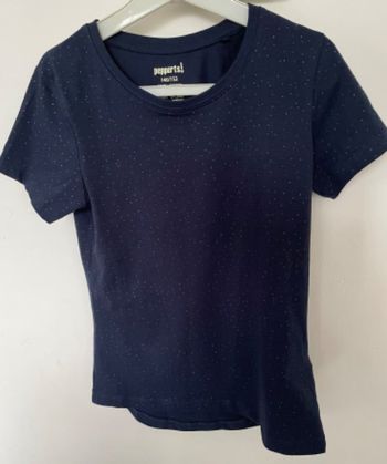 Beau Tee-Shirt T 10-12 ans Pepperts bleu marine
