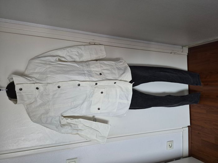 Veste Trench IKKS blanche - Taille XS - Neuve - photo numéro 2