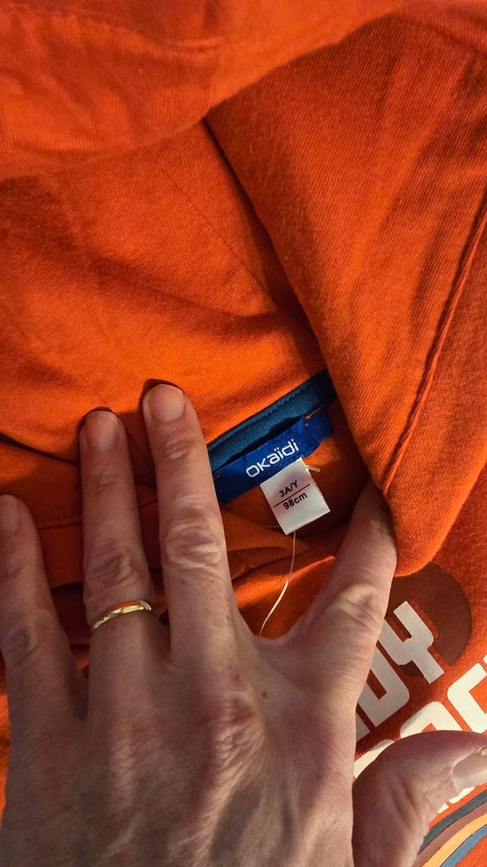 (NEUF non porté) 🏷🤩😍superbe  sweat molleton 3 ans garçon 😍🤩💙 - photo numéro 5