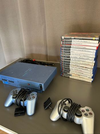 PS2 Aqua blue