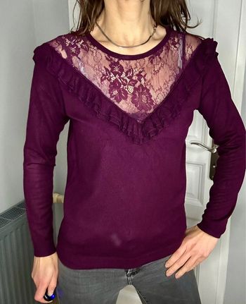 Superbe pull Morgan violet taille 36 , S , 1