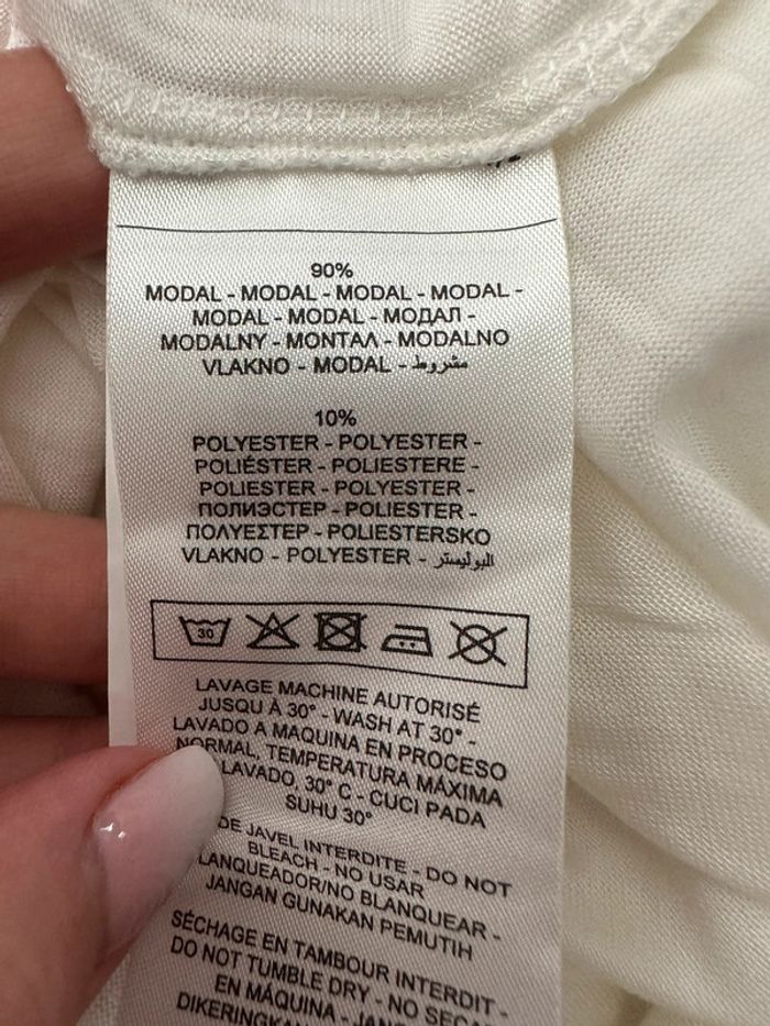 Blouse blanche et broderies ajourées NafNaf T42 XL - photo numéro 8