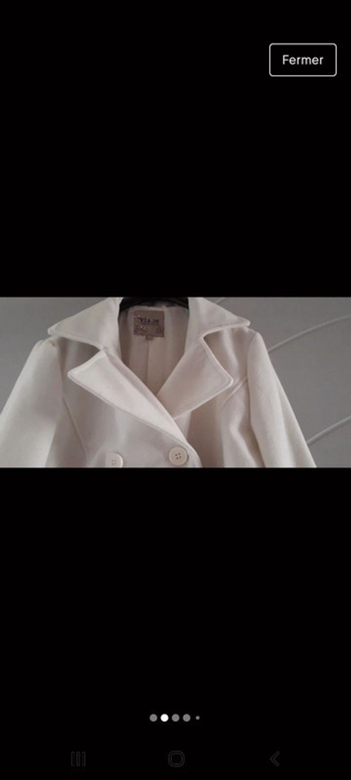Manteau blanc neuf - photo numéro 2