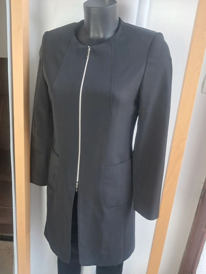 Patrick Mendes veste longue noire T.36/38