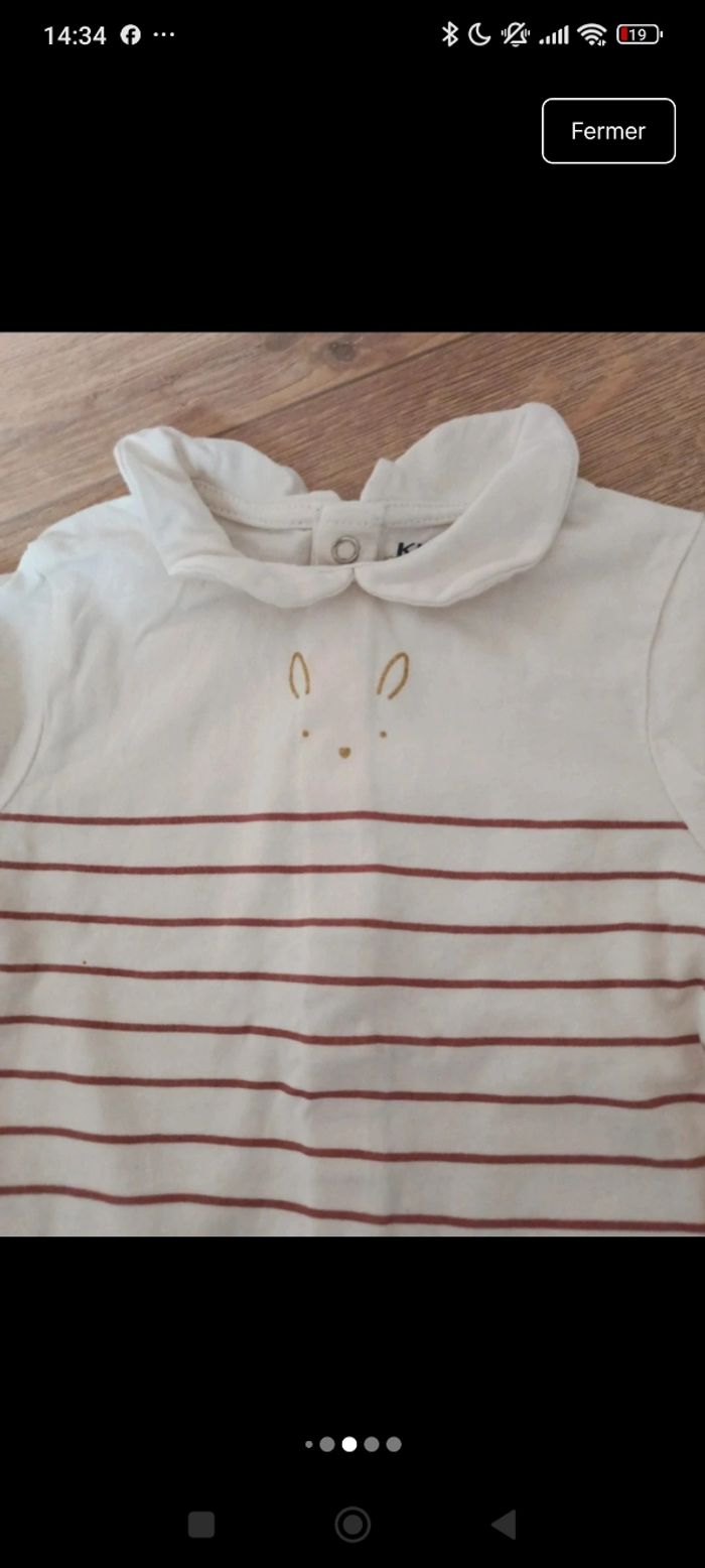 Lot 3 hauts manches longues 12 mois - photo numéro 8