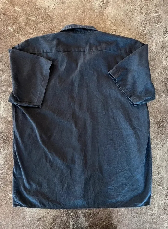 Chemise bleue marine manches courtes été homme Dickies taille XL Men shirt Herrenhemd Camicia uomo - photo numéro 2