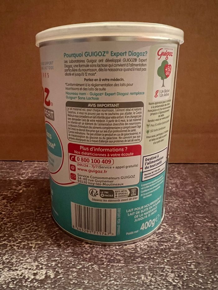 Boite de lait diagoz sans lactose - Guigoz - photo numéro 2