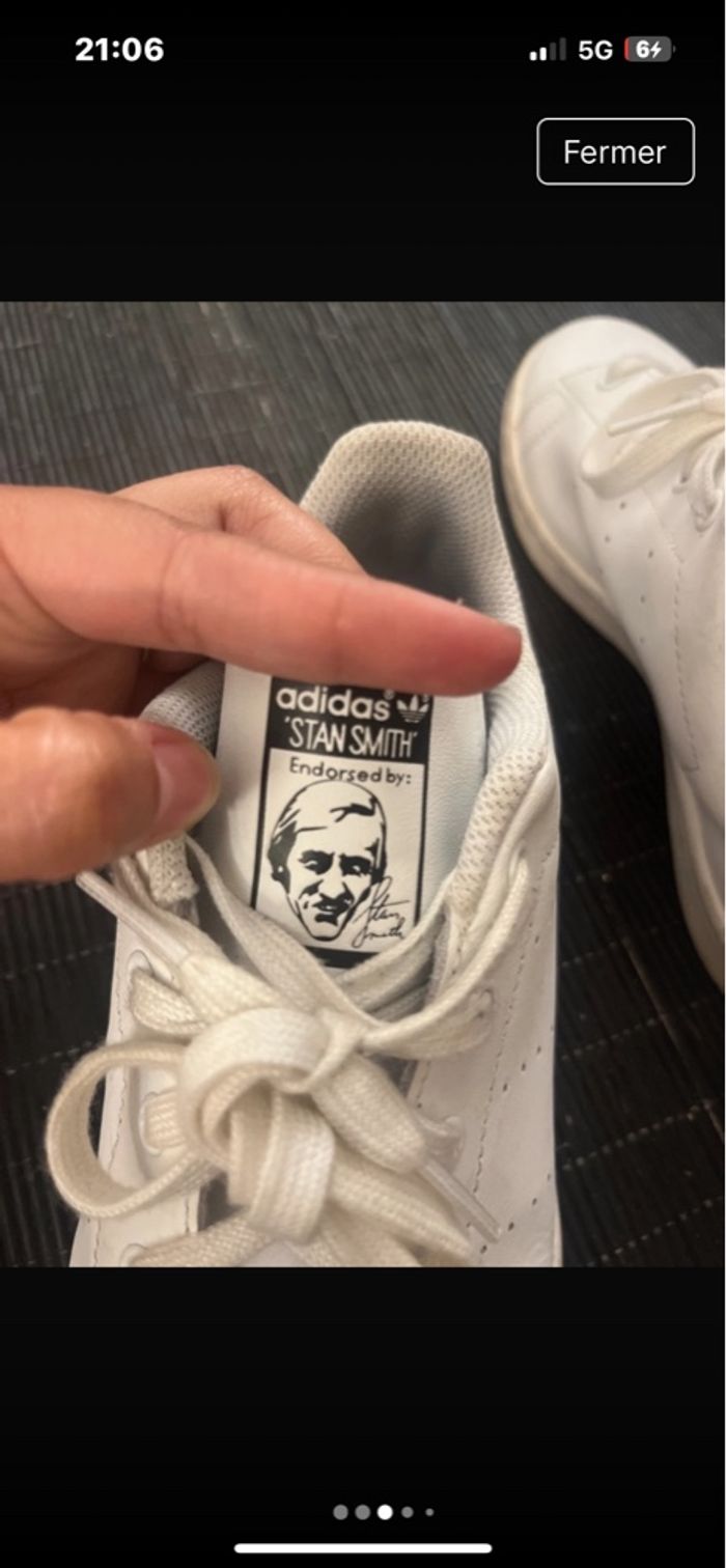 Baskets adidas Stan smith pour garçons et filles - photo numéro 3