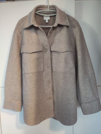 H&M Veste surchemise beige S