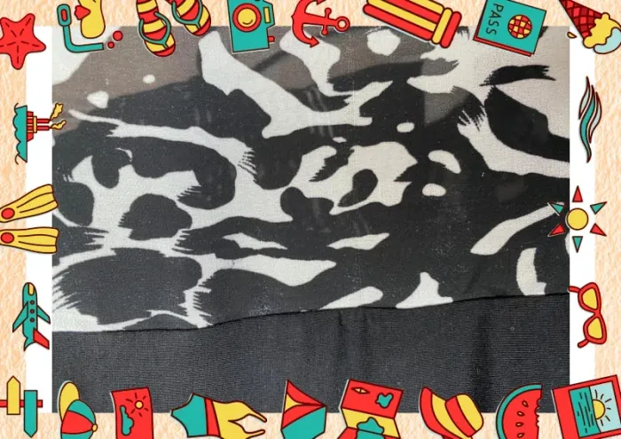 Tunique dentelle et imprimé blanc noir - photo numéro 12