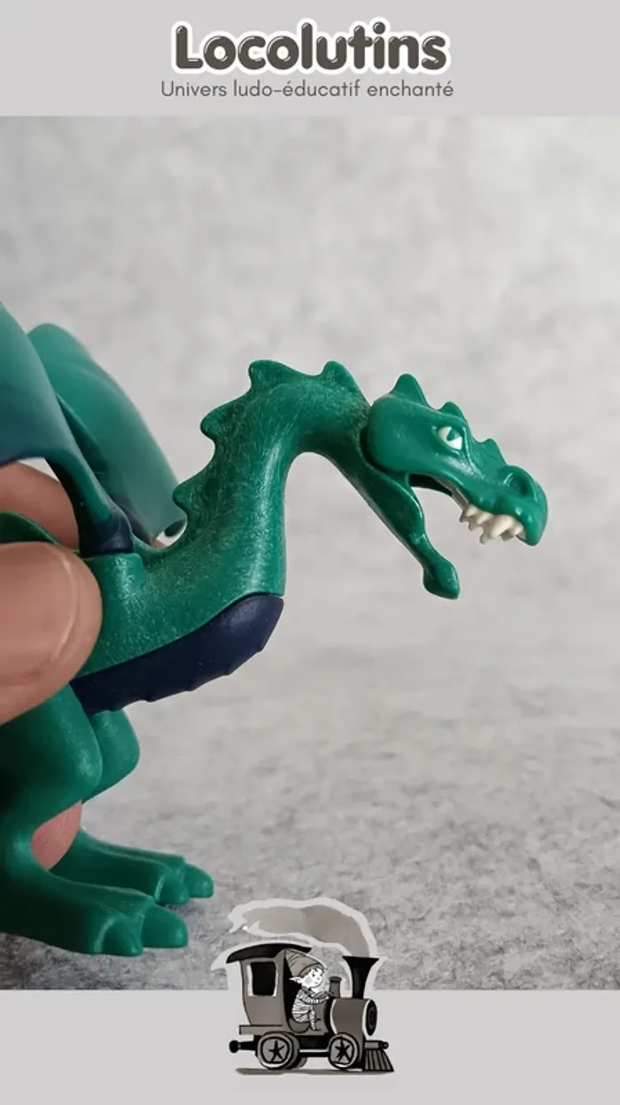 🚂 Playmobil dragon bébé vert - photo numéro 3