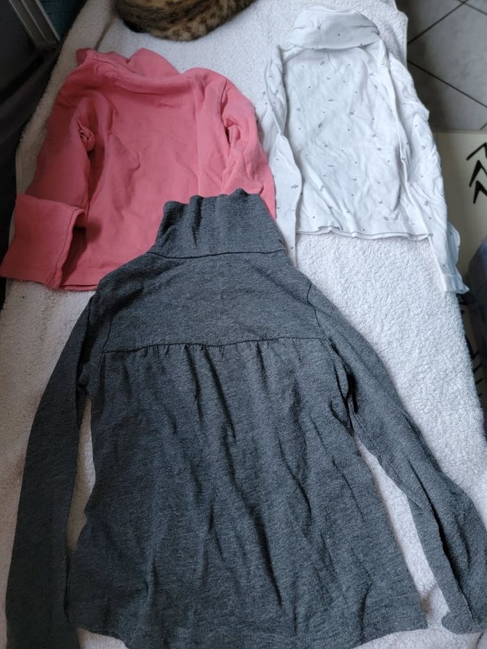 Lot de 3 tee-shirts hiver fille 4 ans - photo numéro 2