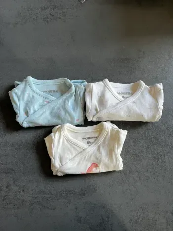 Bodys taille naissance manches longues