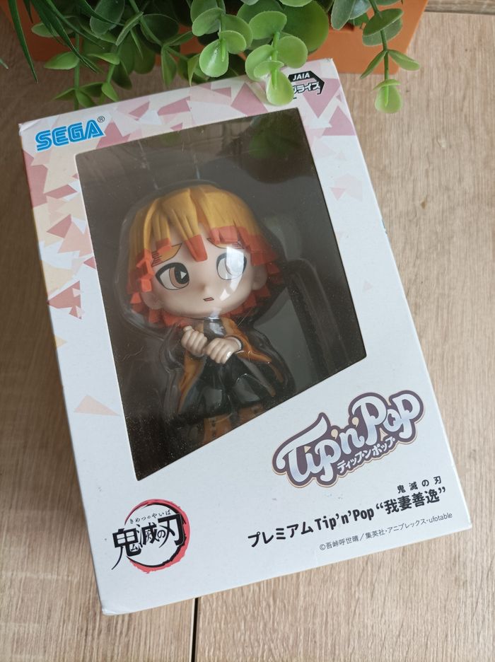 Figurine Zenitsu Agatsuma Demon Slayer Kimetsu no yaiba Sega tip n pop