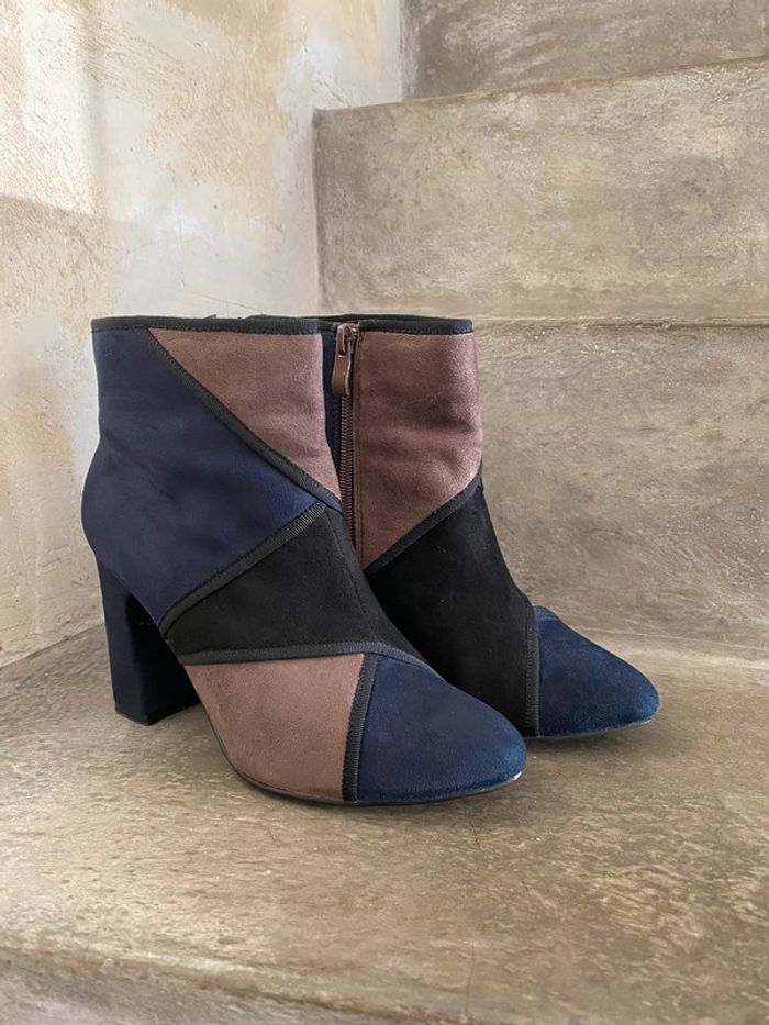 Bottines à talons patchwork Playa 37 - photo numéro 10