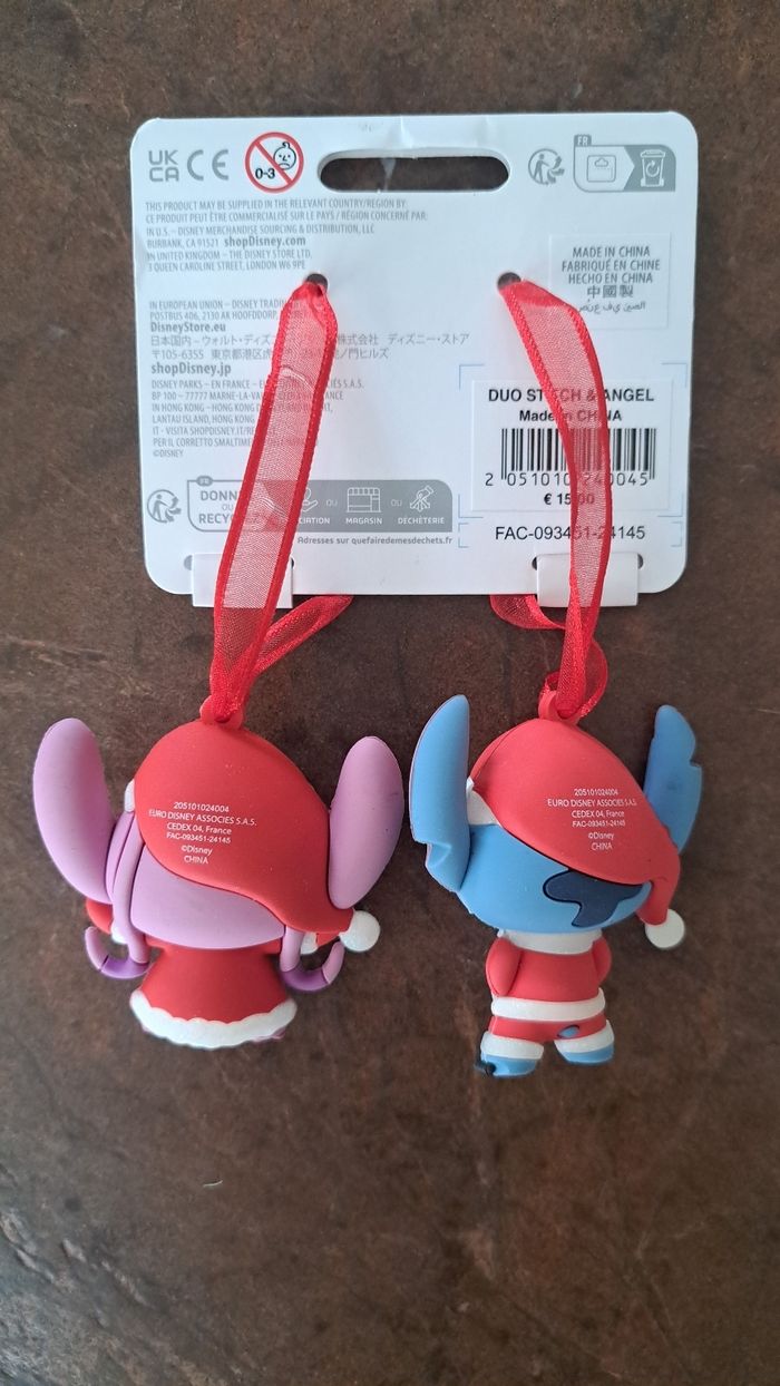 Ornements disneyland stitch et angel - photo numéro 2
