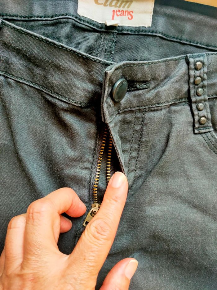 Pantalon noir taille 42 marque Etam - photo numéro 3