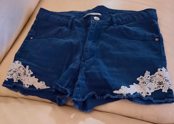 Short en jeans avec dentelle taille 14ans H&M