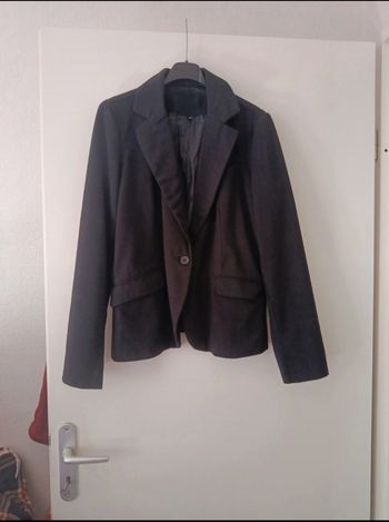 Blaser blazer noir cintré ajusté élégant veste