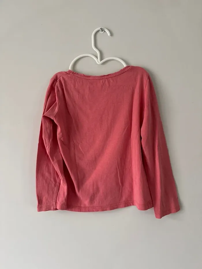 👚T-shirt manche longue - fille - 6 ans - 114-119 cm - Kiabi -100% coton très bon état - photo numéro 9