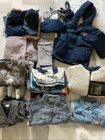 Lot vêtements hiver garçon 2ans