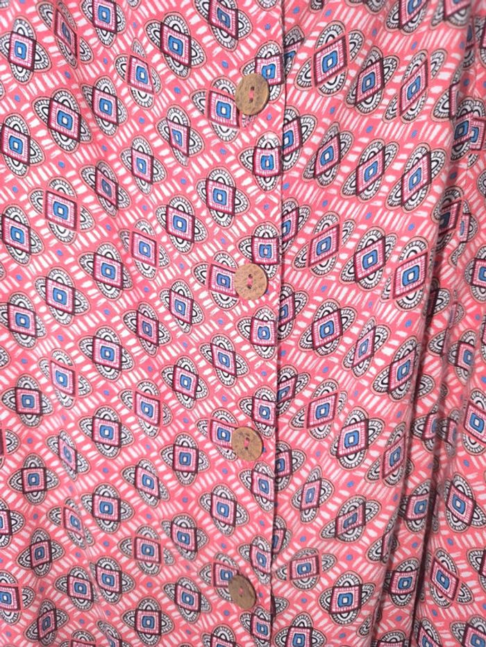Robe coton courte boutonnée - photo numéro 3