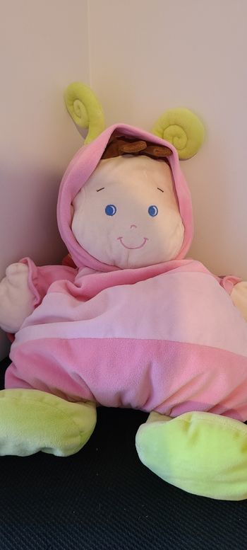 Doudou range pyjama poupée lutin fille garçon déguisé en papillon rose NICOTOY