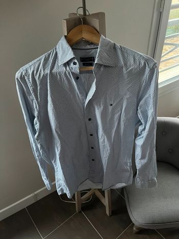Chemise bleu Tommy Hilfiger homme taille M