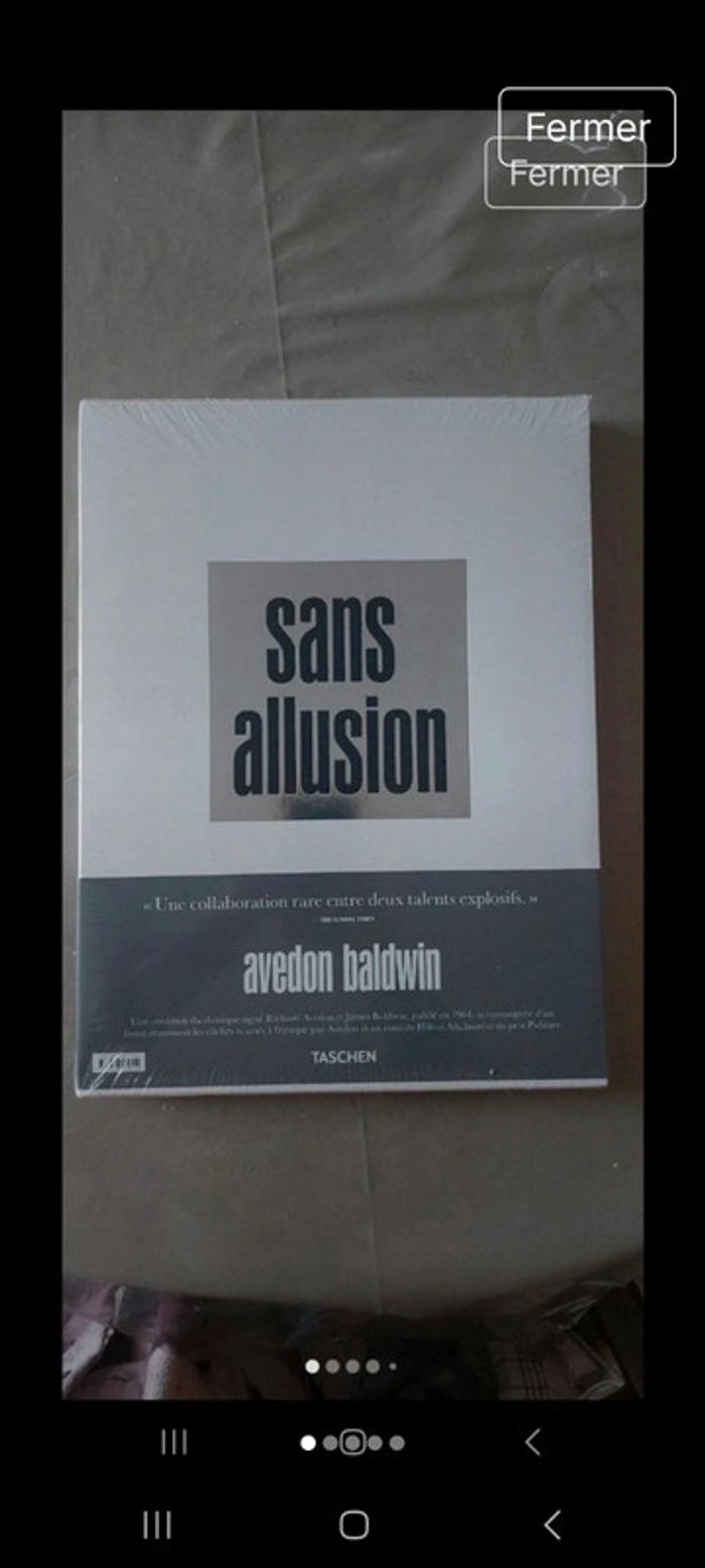 Livre Richard Avedon. James
Baldwin. Sans Allusion