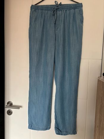Pantalon fluide effet jean